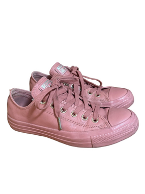 Converse Leather Low Top Sneakers in Dusty Rose Pink